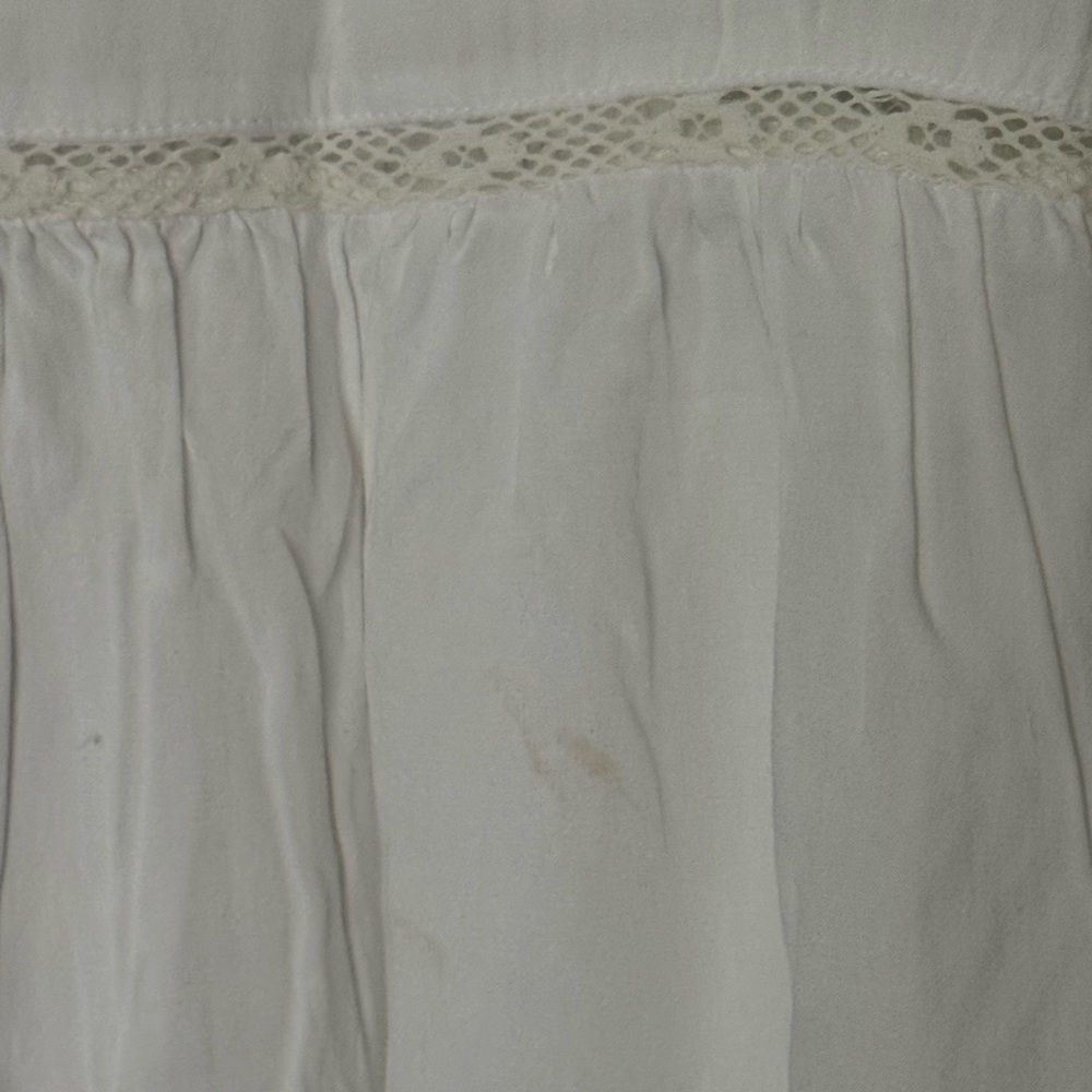 LOFT White Lace Trim Tank Top, Women’s XS - Picture 4 of 5